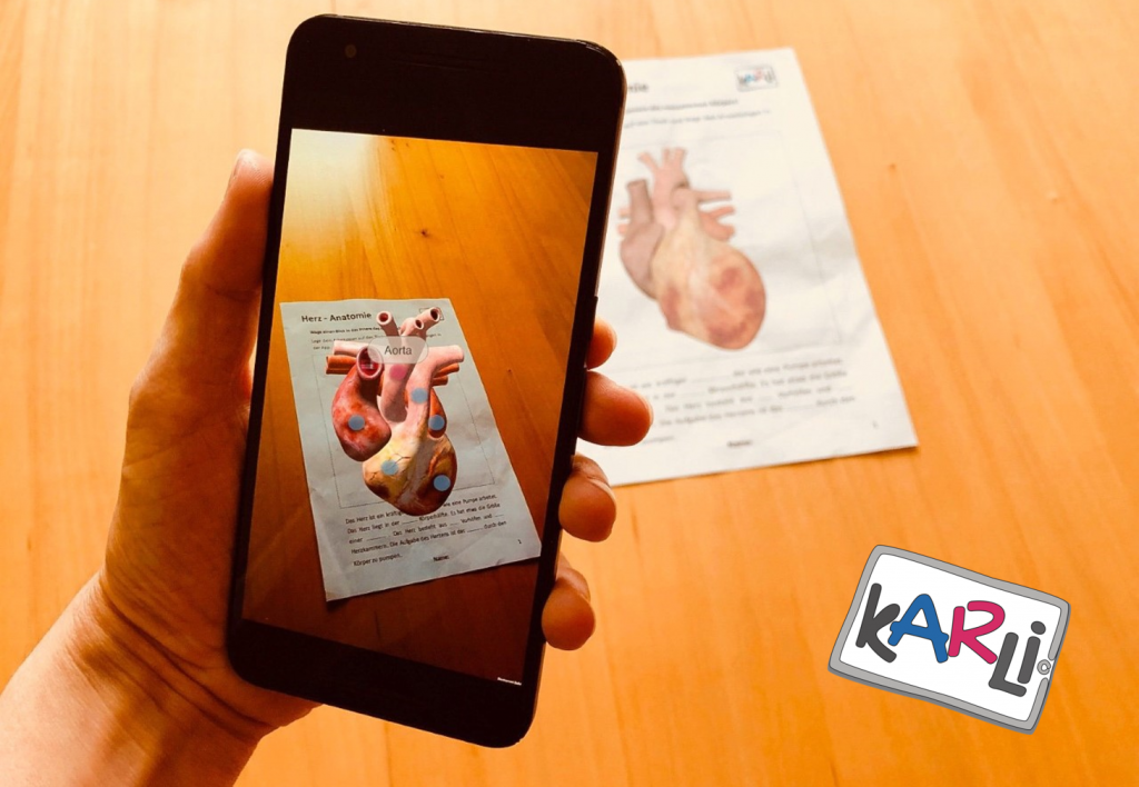 look into KARLI - AR mode on smartphone