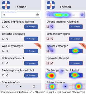 UI "Themen" healtmap